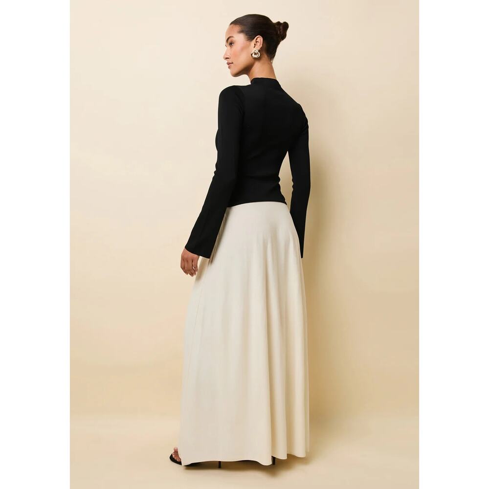 NWT Solid & Striped Soglio Dress Knit Black Cream Ecru Noir Small S - Picture 2 of 6